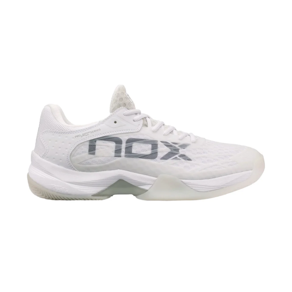 NOX AT10 LUX Weiß/Grau Padelschuhe – Premium Komfort & Grip (FW24)