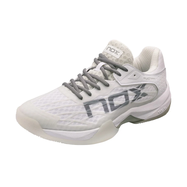 NOX AT10 LUX Weiß/Grau Padelschuhe – Premium Komfort & Grip (FW24)