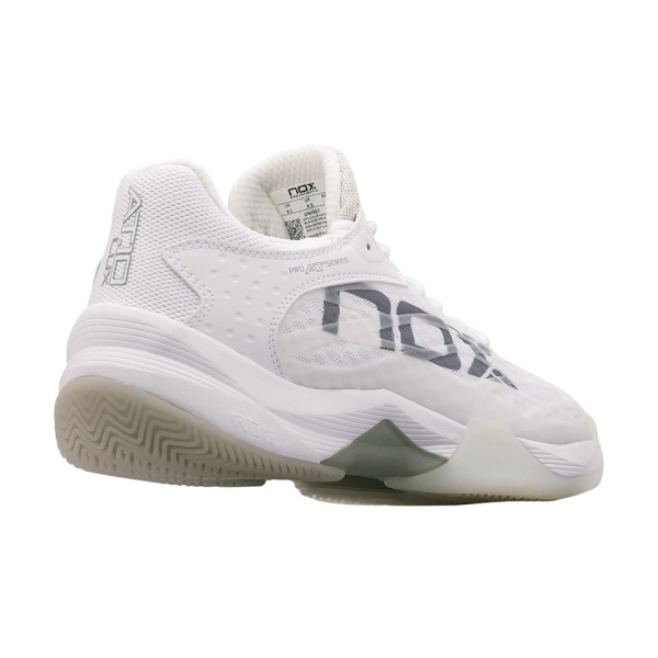NOX AT10 LUX Weiß/Grau Padelschuhe – Premium Komfort & Grip (FW24)