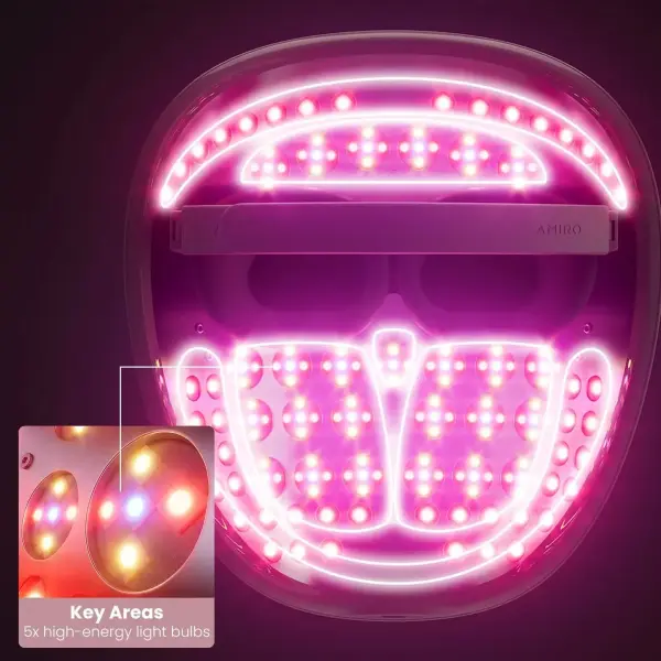 AMIRO Spectra 5-in-1 LED-Lichttherapie-Gesichtsmaske