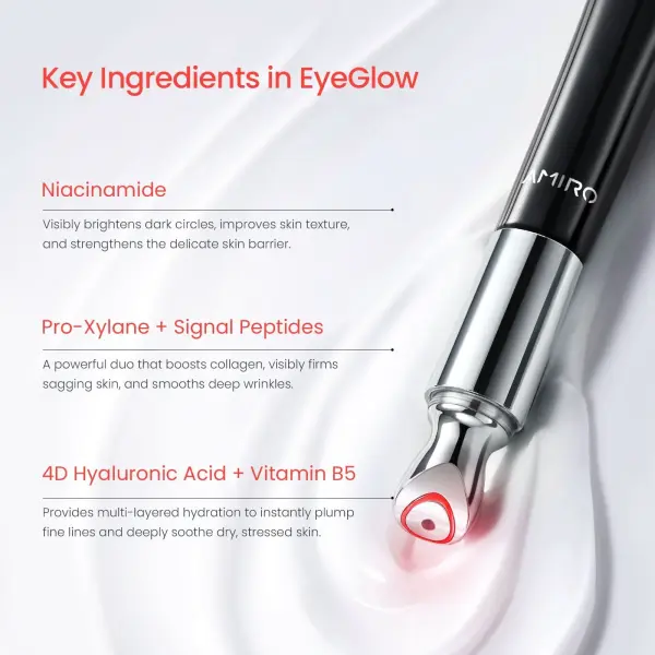 AMIRO EyeGlow Rotlicht- und Mikrostrom-Augencreme
